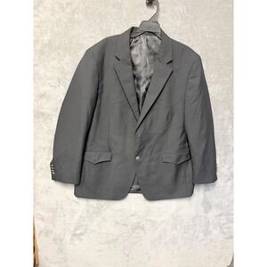 Red Sky Mens Western Blazer Black Wool Blend Western Sport Coat 46R